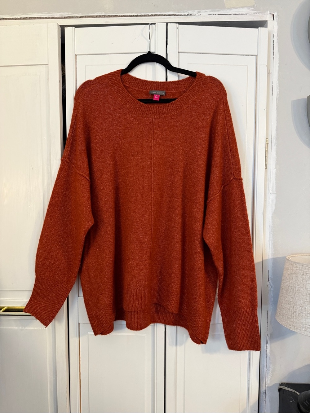 Vince Camuto women’s Crewneck Sweater in Rust